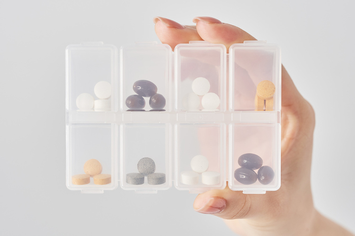 Pills in a pill case