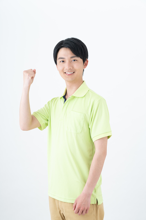 Young male care worker （Japanese / People)