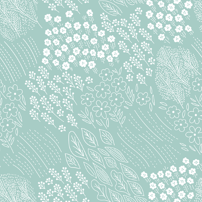 Delicate floral seamless pattern