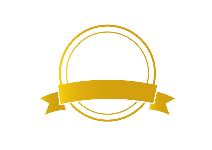 Simple emblem with ribbon