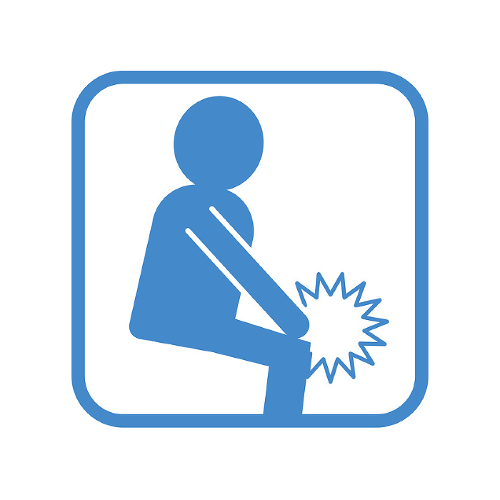 Icon illustration of an image of knee pain