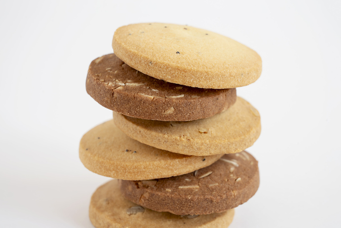 Pile of Cookies White Background
