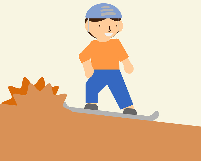 Image of a person doing the activity sandboarding.