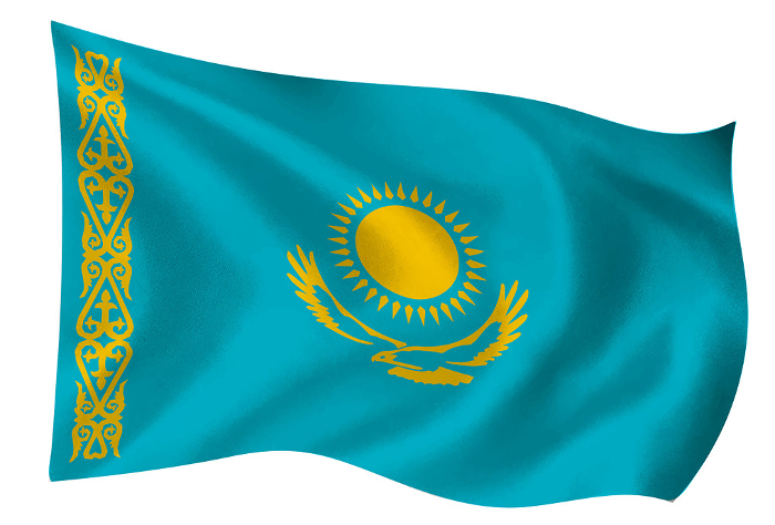 Kazakhstan flag World Icons