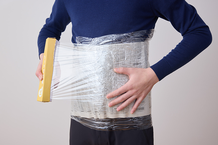 Thermal protection with plastic wrap and newspaper