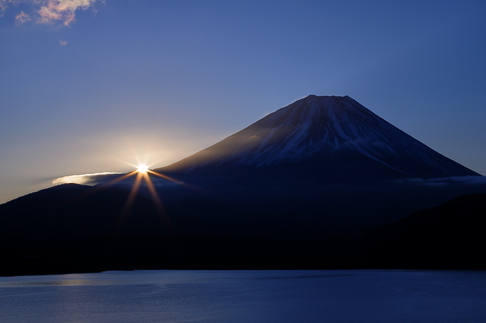 Fuji Motosu Lake Sunrise Yamanashi Pref.