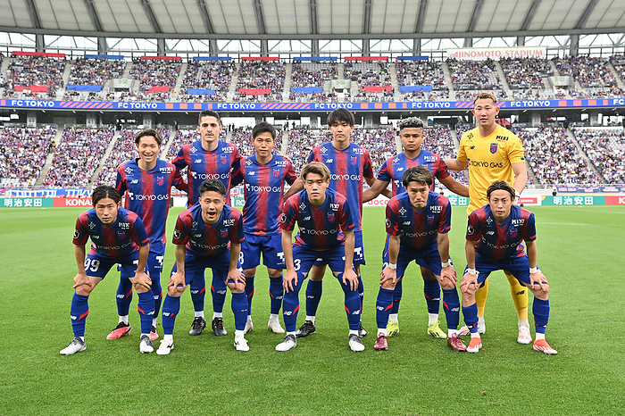 2024 J1 League FC Tokyo team group line up before the 2024 J1 League match between FC Tokyo 1 2 FC Machida Zelvia at Ajinomoto Stadium in Tokyo, Japan, April 21, 2024.  Photo by AFLO 