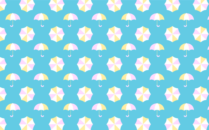 Rainy Season Geometric Pop Umbrella Simple Stylish Seamless Pattern Backgrounds Web graphics.