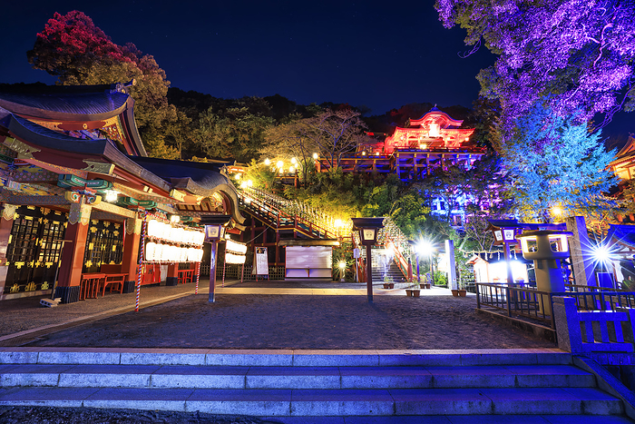 Night view of Yutoku Inari Shrine, Saga Prefecture