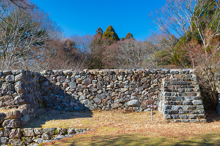 Ruins of the new turret of Takatori Castle, Nara Pref. Japan s Three Greatest Mountain Castles Japan s 100 Greatest Castles