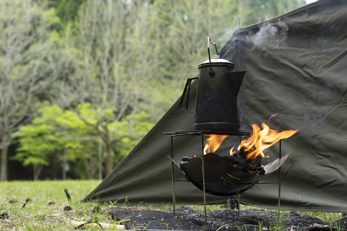 Campfire at camp