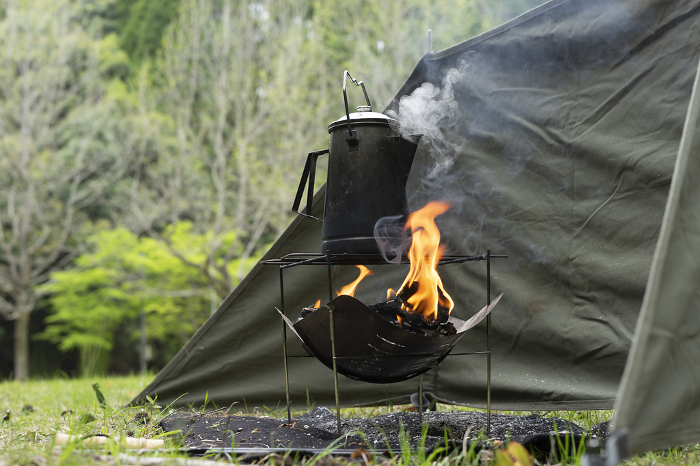Campfire at camp