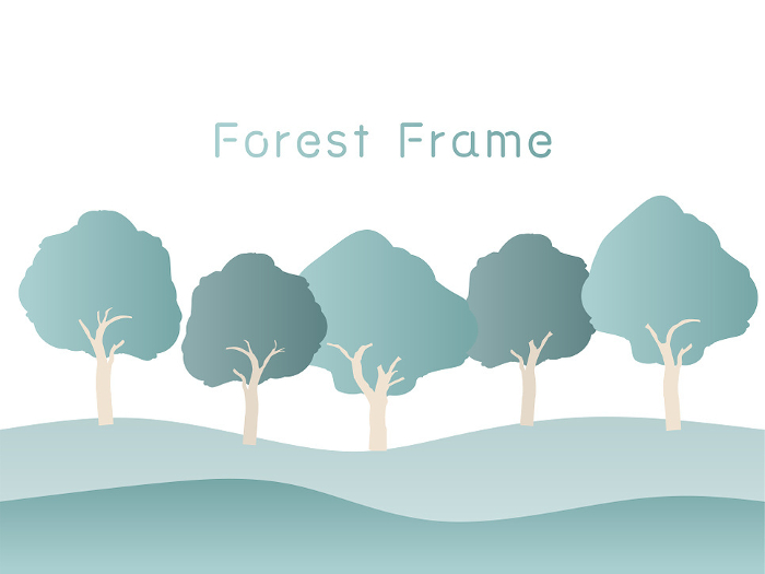 Trees and Forest Frame Backgrounds with Sample Text