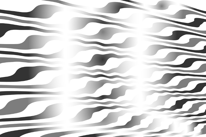 Black and White Abstract Curved Background Illustration
