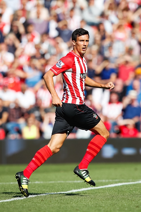 Premier League Jack Cork  Southampton , AUGUST 23, 2014   Football   Soccer : Jack Cork of Southampton during the Barclays Premier League match between Southampton and West Bromwich Albion at St Marys Stadium in Southampton, England.  Photo by AFLO 