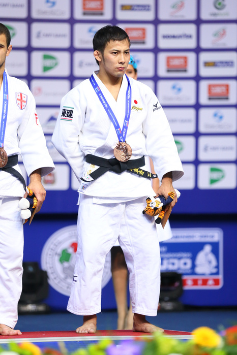 World Judo 2014 Men s 60kg Class Takafuji wins bronze medal Naohisa Takato  JPN , AUGUST 25, 2014   Judo : 2014 World Judo Championships Men s  60kg at Traktor Ice Arena, Chelyabinsk, Russia.  Photo by Yohei Osada AFLO SPORT   1156 .
