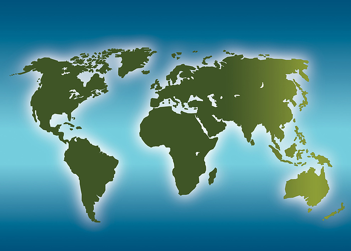 World Map World Map, by Zoonar Bernhard Kuh