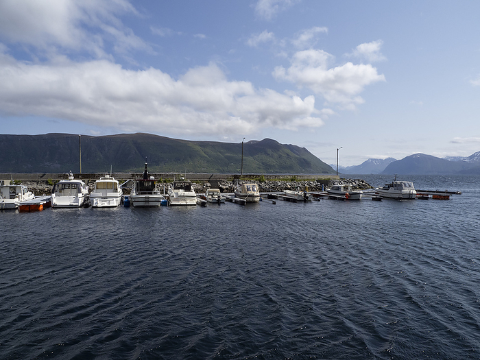 Motorboats in the harbour of Brandal in Norway Motorboats in the harbour of Brandal in Norway, by Zoonar Reiner Pechma