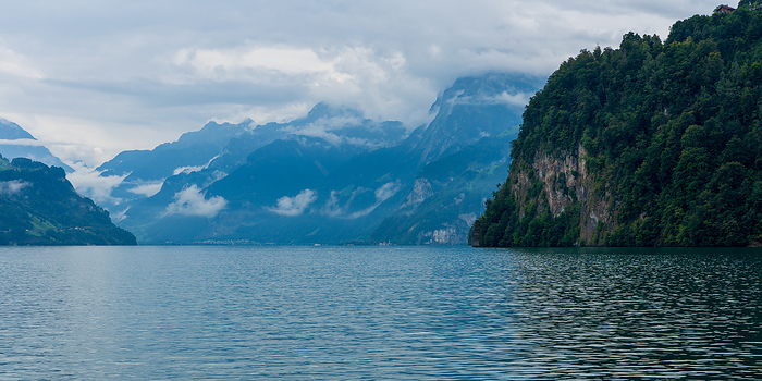 Panoramic view of Lake Lucerne in Switzerland. Panoramic view of Lake Lucerne in Switzerland., by Zoonar Bernhard Klar