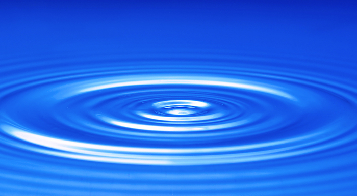 closeup, macro of circular waves on a water surface, produced by a water drop closeup, macro of circular waves on a water surface, produced by a water drop, by Zoonar Andreas Malli