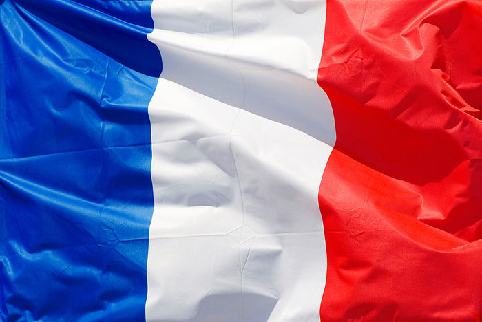 National flag of France waving in the wind National flag of France waving in the wind, by Zoonar Andreas Malli