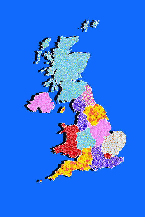 Map of Great Britain Map of Great Britain, by Zoonar Andreas Malli