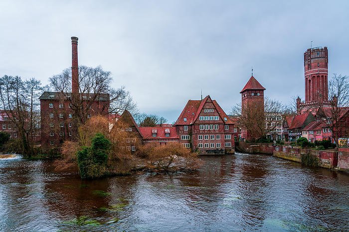 Panoramic view of the architecture of the old town of L neburg in Germany. Panoramic view of the architecture of the old town of L neburg in Germany., by Zoonar Bernhard Klar