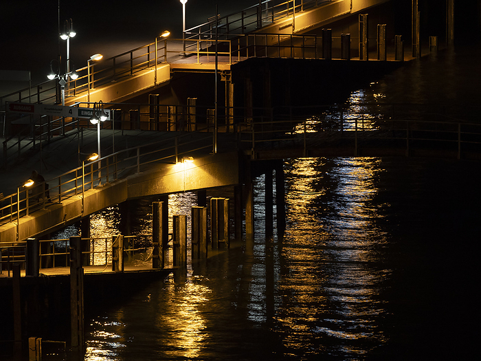 Heligoland ferry terminal at night Heligoland ferry terminal at night, by Zoonar Reiner Pechma