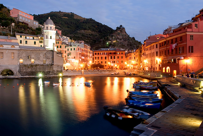 harbour of Vernazza in the evening National Park Cinque Terre, Liguria, Italy harbour of Vernazza in the evening National Park Cinque Terre, Liguria, Italy, by Zoonar Dirk v. Malli