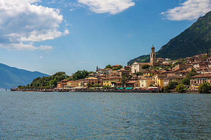 View of the old town of Limone sul Garda on Lake Garda in Italy. View of the old town of Limone sul Garda on Lake Garda in Italy., by Zoonar Bernhard Klar