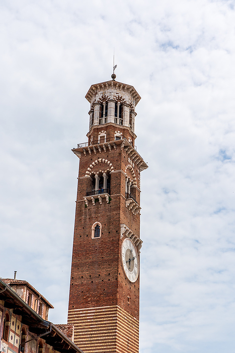 Old Lamberti Tower in Verona in Italy. Old Lamberti Tower in Verona in Italy., by Zoonar Bernhard Klar