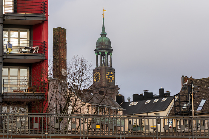 View of the St. Michaelis Church in Hamburg. View of the St. Michaelis Church in Hamburg., by Zoonar Bernhard Klar