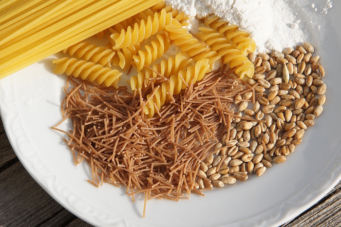 Triticum aestivum, wheat, grain, noodles, flour Triticum aestivum, wheat, grain, noodles, flour, by Zoonar Peter Himmelh