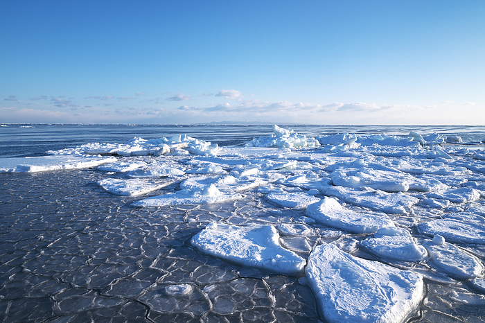 Drift Ice on Notsuke Peninsula and Kunashiri Island Hokkaido  4 C