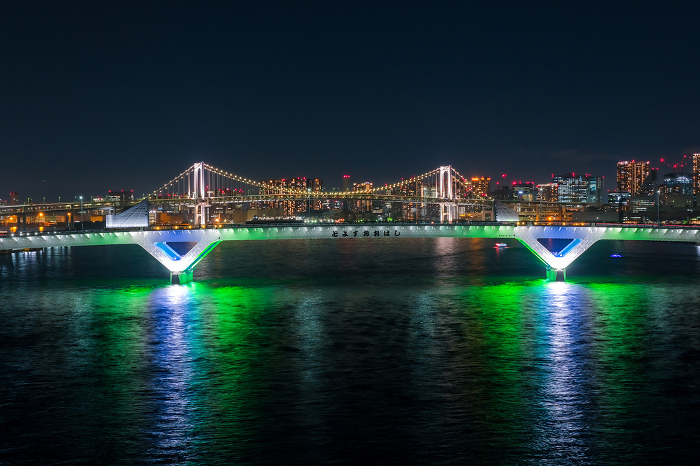 Tokyo Bay Area at night, Toyosu Bridge