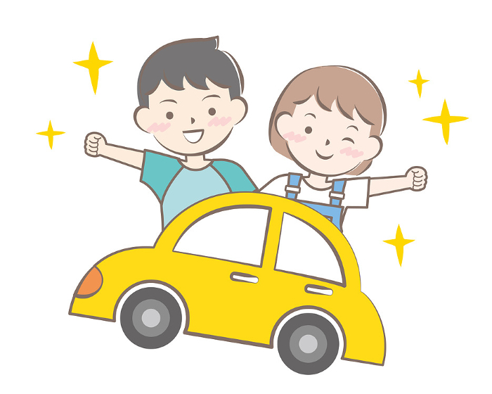 Children in cars Driving Travel Summer Vacation