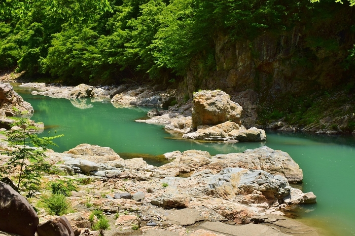 Summer Scenery of Kinugawa River and Ryuoukyo Gorge