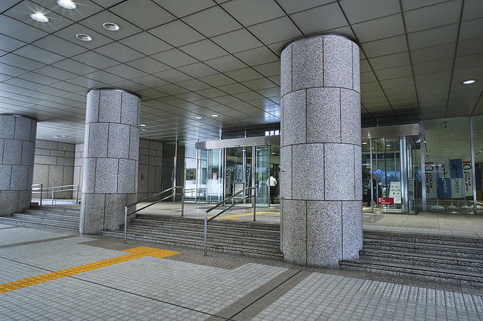 Photo taken in 2024 showing stone being used in buildings. May 2024 Shinjuku ku, Tokyo Tokyo Metropolitan Government Second Main Building