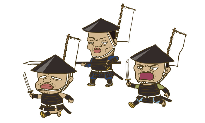 Illustration: Foot soldiers in Japan's Warring States Period
