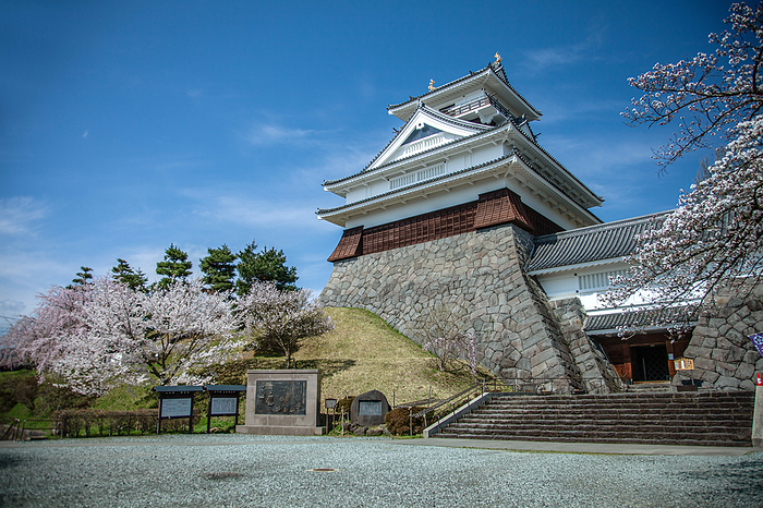Kaminoyama City, Yamagata Prefecture Kaminoyama Castle in spring