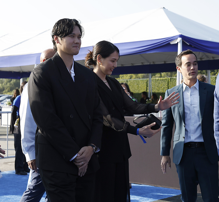 2024 MLB Dodgers Foundation Blue Diamond Gala Dodgers Otani and his wife Mamiko at a charity event hosted by the team s owners group, May 2, 2024 date 20240502 place Dodger Stadium