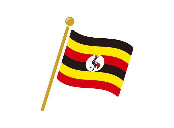 Uganda flag icon vector illustration