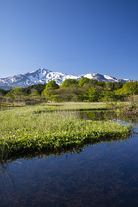 Chokaisan and Pond, Akita Prefecture