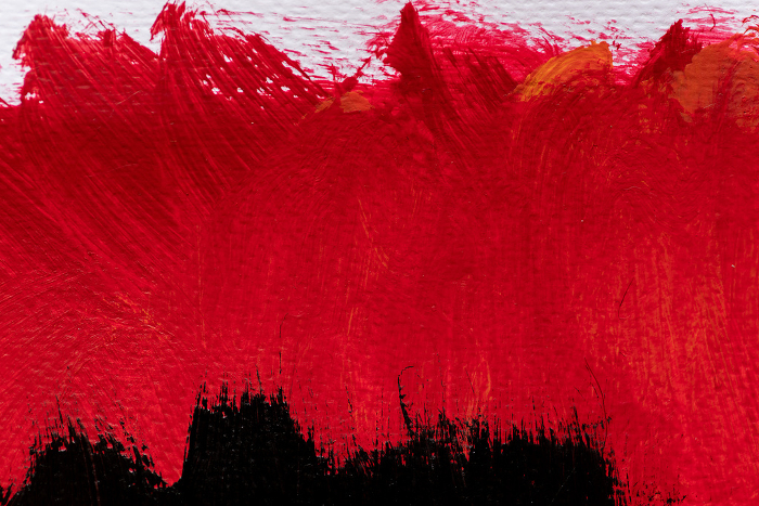 Background painted red and black
