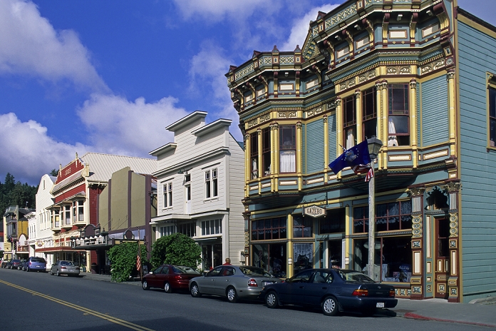 Ferndale, California, U.S.A. Downtown victorian buildings, Ferndale, Humboldt County, CALIFORNIA
