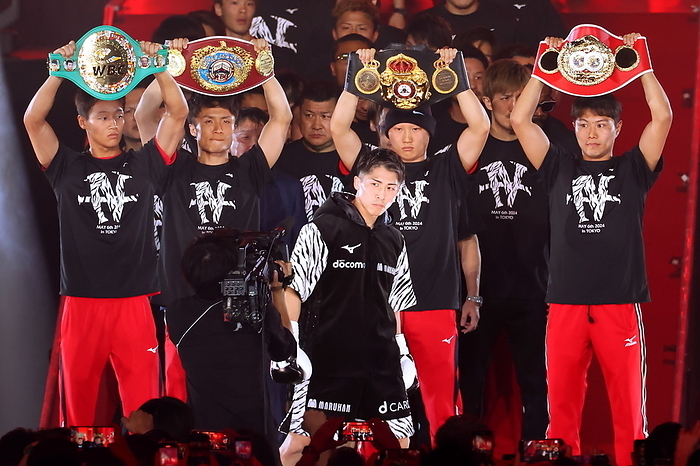 4 team unification world super bantamweight title match Naoya Inoue vs. Neri Naoya Inoue  JPN  MAY 6, 2024   Boxing : IBF, WBA, WBC and WBO world super bantamweight title bout at Tokyo Dome in Tokyo, Japan.