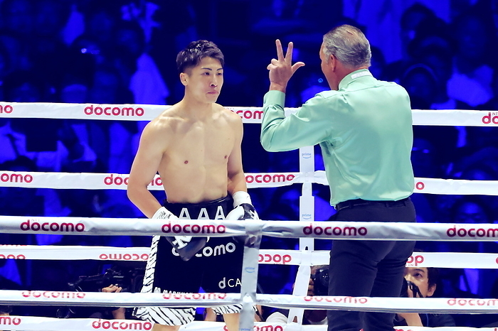 Naoya Inoue vs. Neri 1R Naoya Inoue down Naoya Inoue  JPN  MAY 6, 2024   Boxing : IBF, WBA, WBC and WBO world super bantamweight title bout at Tokyo Dome in Tokyo, Japan.