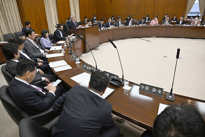 The Constitutional Review Committee of the House of Councillors, where each faction expressed its views The Constitutional Review Committee of the House of Councillors, where each faction expressed its views, in the Diet, May 8, 2024, 1:01 p.m.  photo by Akihiro Hirata.