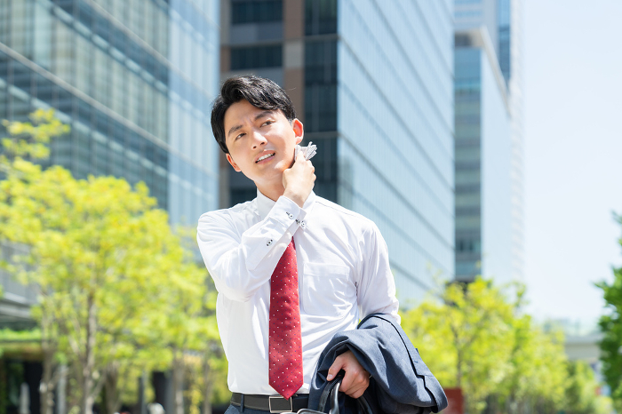 Hot young Japanese businessman (People)