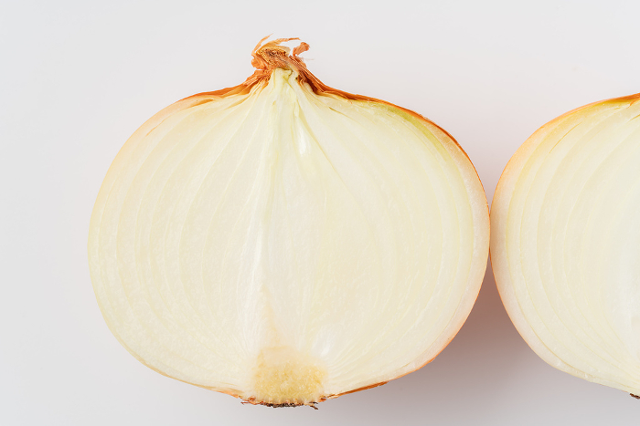 Onion cut in half